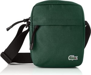 sac Lacoste vert Nh2102ne, Crossover Bag Homme, Taille Unique