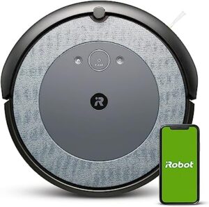 Aspirateur Robot connecté iRobot® Roomba® i3152 - 2 brosses en caoutchouc multi-surfaces - Idéal pour les animaux - Suggestions personnalisées - Cartographie - Compatible Braava jet m6