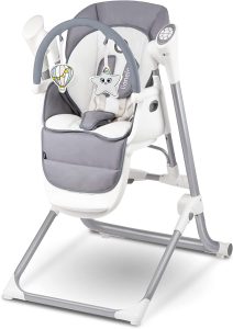 Poussette Lioneto: LIONELO Niles chaise haute bébé 2 en 1, chaise à bascule pour bébés et enfants, dossier et plateau réglables, chaise bebe de 6 à 36 mois jusqu'à 15 kg