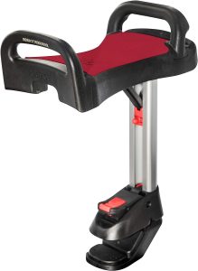 Board Poussette: Lascal Saddle pour BuggyBoard Maxi, Assise pliable et retirable, Accessoire poussette pour Modèle Maxi depuis 2011, Siège confortable pour plateforme, rouge