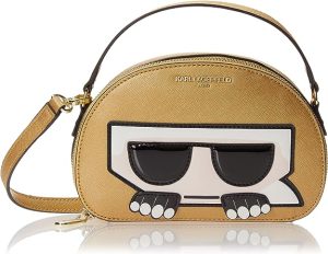 Sac karl lagerfeld :KARL LAGERFELD LH1EU9A-LD-One Size, Bandoulière Femme, Gold, Taille Unique