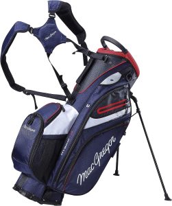 Sac de golf trépied à 14 compartiments :MACGREGOR Macbag146 Mactec Hybrid 14 Golf Club Stand Carry Trolley Bag Golfbag Men's