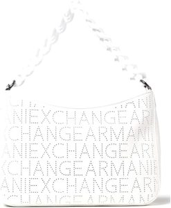 Sac Armani Blanc: ARMANI EXCHANGE Sac Femme logo ajouré 942935 3r713 unique blanc, Blanc, Taille unique