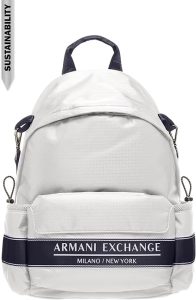 Sac Armani Blanc: Armani Exchange Milano New York, Sustainable City Life, Standard remis Homme, 10, Taille Unique