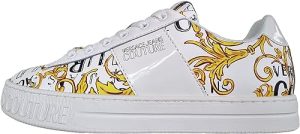 Basket Versace Jeans Couture Femme: VERSACE JEANS COUTURE Chaussures Femmes Sneakers 74VA3SKA ZP238 G03 Blanc