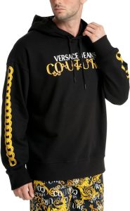 Sweat Versace Jeans Couture Homme: Versace Jeans Couture Homme Sweat à Capuche Black S