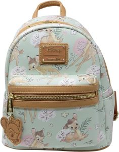 Loungefly Disney Bambi Dreamy Allover Print Womens Double Strap Shoulder Bag Purse