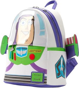 Loungefly Disney Pixar Toy Story Buzz l'Éclair Sac à dos double bandoulière pour femme, Multi, Mini, Mini sac à dos