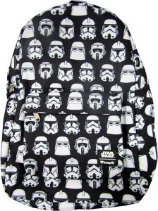 Loungefly Star Wars Troopers Sac à dos imprimé noir et blanc