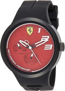 Montre Hublot Ferrari: FERRARI Homme Analogique Quartz Montre avec Bracelet en Silicone 0830473