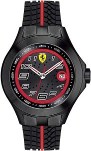 Montre Hublot Ferrari: Ferrari - 830027 - Montre Homme - Quartz Analogique - Bracelet Silicone Noir