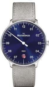 Meistersinger Neo: MeisterSinger Forme et Style pour Hommes Neo Automatic Sunburst Blue NE908N