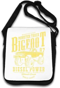 Monster Truck Bigfoot Diesel Power Sac d'épaule Blanc