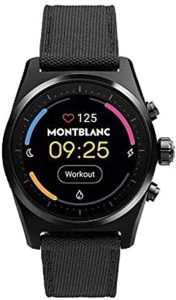 Montre connectée Montblanc: Montblanc Smartwatches Fashion pour Homme 128409, Noir, Bande