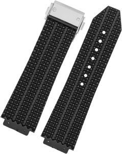 Bracelet Montre Hublot: DAVNO Bracelet de montre pour homme Hublot Big Bang en silicone étanche 25 x 19 mm