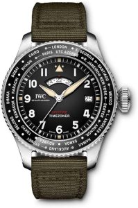 Montre IWC: IWC Montre Pilots Timezoner Spitfire Edition The Longest Flight IW395501